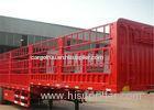 Fence type Cargo Semi Trailer three axles air suspension 40T 100T