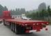 28T Jost Landing Gear Flatbed Container Trailer with 3Pcs FUWA Brand Axles