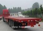 28T Jost Landing Gear Flatbed Container Trailer with 3Pcs FUWA Brand Axles