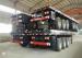 Common Mechanical Suspension Flatbed Container Trailer with 3Pcs FUWA Brand Axles