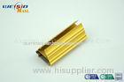 Golden Color Extrusion Aluminum Profiles / Decoration Aluminium Door Frame