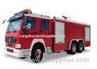 266HP 10 Wheelers Fire Fighting Trucks with EUROIII Emission Carbon Steel Tank