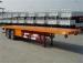 60T 3 Axles Flatbed Container Trailer for 20ft / 40ft transport
