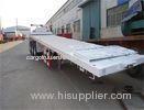 heavy duty FUWA brand 3 axle flatbed container transport semi trailer