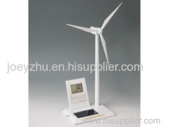 Multifunction Solar Wind Turbine Model with Digital Calendar