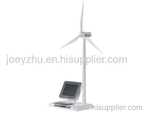 Zinc alloy & ABS plastic blades Multifunction Solar Windmill with MP5 Player