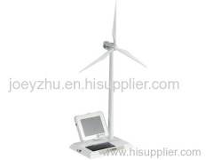 Zinc alloy & ABS plastic blades Multifunction Solar Windmill with MP5 Player