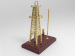 Diecast Oil Rig Model with Pen Holder