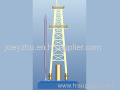 Diecast Oil Rig Model with Pen Holder