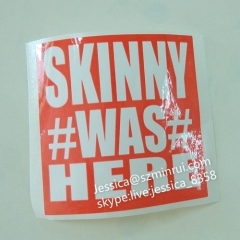 Minrui Adhesive Vinyl Eggshell Stickers Security Anti-fake Ultra Destructible Paper With Glossy Lamination Labels
