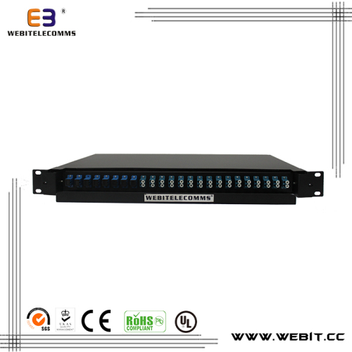 24 port Full loaded LC fiber patch panel