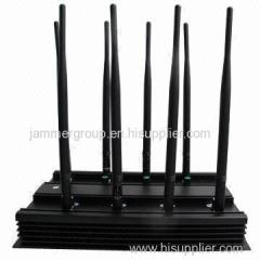 Desktop Adjustable 3G 4G Cell Phone Signal GPS WiFi LoJack Jammer