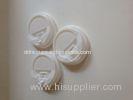 4 Gram Round White or Black Spout PET Plastic Lids for Disposable Paper Coffee Cups