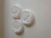 4 Gram Round White or Black Spout PET Plastic Lids for Disposable Paper Coffee Cups