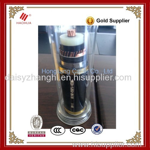 Single core 19/33kV Copper conductor XLPE insulation PE sheath without armour Medium voltage cable