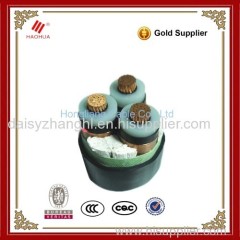Three cores 19/33kV Copper conductor XLPE insulation PVC sheath without armour Medium voltage cable