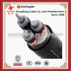 Three cores19/33kV Aluminium conductor XLPE insulation PE sheath without armour Medium voltage cable