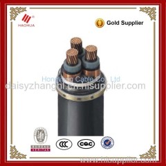 Three cores 6.35/11kV Copper conductor XLPE insulation PVC sheath without armour Medium voltage cable
