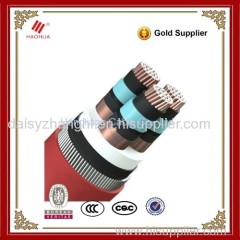 Three cores 6.35/11kV Copper conductor XLPE insulation armoured PVC sheath Medium voltage cable