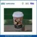 22oz Custom Impermeable Disposable Cold Drink Paper Cups with Lids for Coffee Shop