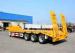 Heavy Duty 60T Low Bed Trailers 3 axles low loader trailer Tri Axle