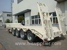 4 Fuwa brand axles 80tons heavy duty lowbed truck trailer type lowboy trailers with air suspension