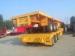 tri-axle flatbed 40 ft container transportation trailer with 12 twist locks