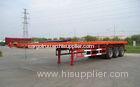 China trailer supplier hot selling 3 Axle Flat Bed 40 Feet Container Semi trailer