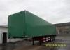 Three Axle green color Dry Box Van Truck Cargo Box semi Trailer
