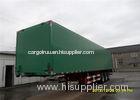 Three Axle green color Dry Box Van Truck Cargo Box semi Trailer