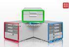 Green Plastic Lockable Office File Cabinet For Office 286*346*253mm