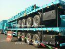 Mechanical Suspension Flatbed Container Trailer Q345 Steel Material For Sale( Yellow Paint Optional)