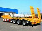 Yellow Colour Carbon steel Material Low Bed Trailer For Excavator Transportation with Mechanical
