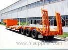 Containers Steel Tyre Fuwa Axles Low Bed Trailers With Yellow Colour