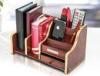 ODM Stable Durable Plastic Office Pen Holder Design With Wood Pattern