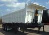 Tri fuwa axle air suspension dump semi trailer for stone transportation