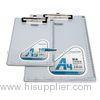 A5 Personalized Acrylic Foldable Plastic Clip Board Aluminum For Office