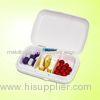 Portable Plastic Portable Mini Pill Case With Three Squares 83*58*23mm