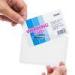 Clear PVC Office ID Card Holder Horizontal Style Without Lanyard
