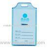 Retractable Custom Blue Plastic ID Card Holders Vertical For School