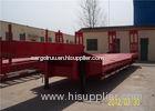 80ton-100ton 4 Axle Concave Beam Hydraulic Low Bed Trailer / Low Flat Truck Semi Trailer