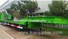 3 Axle 60T Gooseneck Low Bed Trailers With Cat Ladder / 6 air chambers