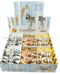 African animals combination Erasers