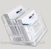 SGS Acrylic Plastic Business Card Boxes / Business Card Case For Men