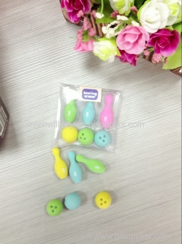 Colorful bowing shaped creative eraser