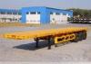 Hot sale 3 axles 40ft flatbed or high bed container truck trailer
