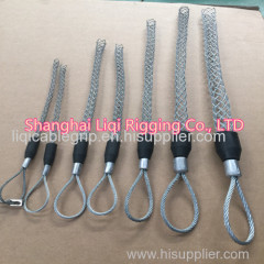 Galvanized steel wire rope wire mesh grip cable pulling grip Cable sock grip
