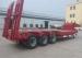 3 axle 50T heavy duty 40ft flatbed container trailer with ladders for sale