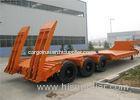 50 / 80 / 100 tons heavy duty trailer low flat bed semi trailer carbon steel