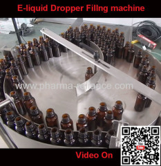 E-liquid glass dropper bottle filling capping machine